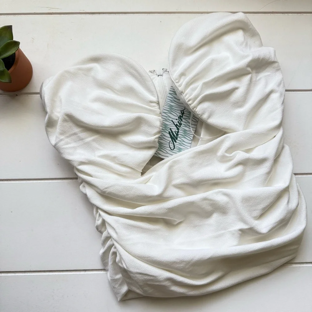 White Strapless Top - Picture 1 of 7